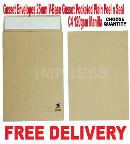 25mm gusset envelopes ex - c4,