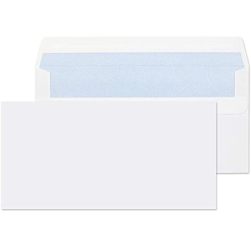 White envelopes self seal - white, |