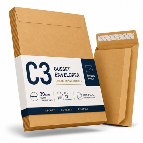 30mm gusset envelopes - c3,