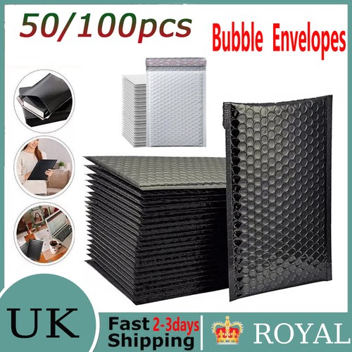 100pcs black white poly - black,