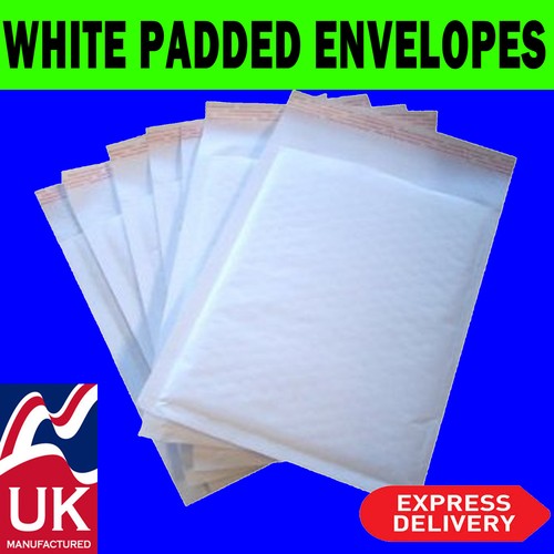 White bubble padded - padded, envelopes