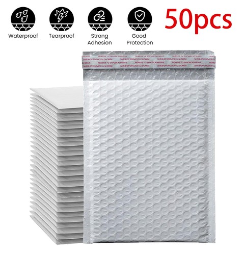 50x white poly bubble - bubble, padded